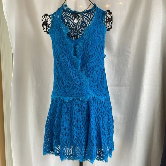 princess polly baby blue dress Rpauline dress blue woman main image 0